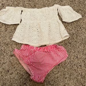 Off shoulder two piece